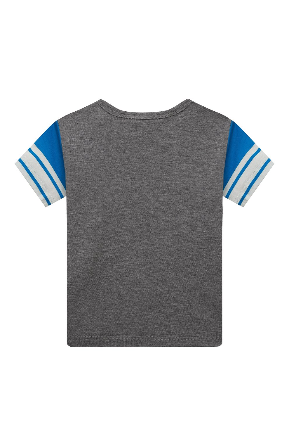 Детский хлопковая футболка DOLCE & GABBANA серого цвета, арт. L1JT6S/G7WKD/0UTLET AW22-23 | Фото 2