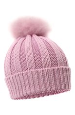 Детского шерстяная шапка WOOLRICH розового цвета, арт. CFWKAC0145FR/UF0428 | Фото 1 (Материал: Текстиль, Шерсть)