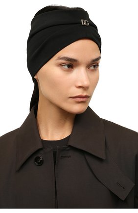 Женская повязка на голову DOLCE & GABBANA черного цвета, арт. FY361A/FUGKF | Фото 2