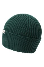 Мужская шерстяная шапка WOOLRICH темно-зеленого цвета, арт. CFW0AC0166MR/UF0663 | Фото 2 (Материал: Текстиль, Шерсть; Кросс-КТ: Трикотаж)