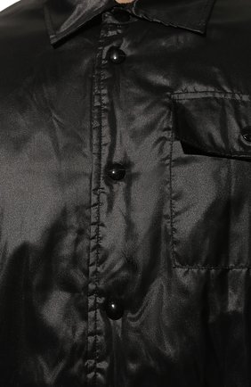 Мужская утепленная куртка DIEGO VENTURINO черного цвета, арт. FW22-DV JKT FKEBSC | Фото 5 (Кросс-КТ: Куртка; Рукава: Длинные; Материал внешний: Синтетический материал; Стили: Гранж; Мужское Кросс-КТ: утепленные куртки; Материал подклада: Синтетический материал; Длина (верхняя одежда): Короткие)