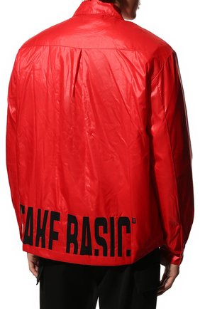 Мужская утепленная куртка DIEGO VENTURINO красного цвета, арт. FW22-DV JKT FKEBSC | Фото 4 (Кросс-КТ: Куртка; Рукава: Длинные; Материал внешний: Синтетический материал; Стили: Гранж; Мужское Кросс-КТ: утепленные куртки; Материал подклада: Синтетический материал; Длина (верхняя одежда): Короткие)
