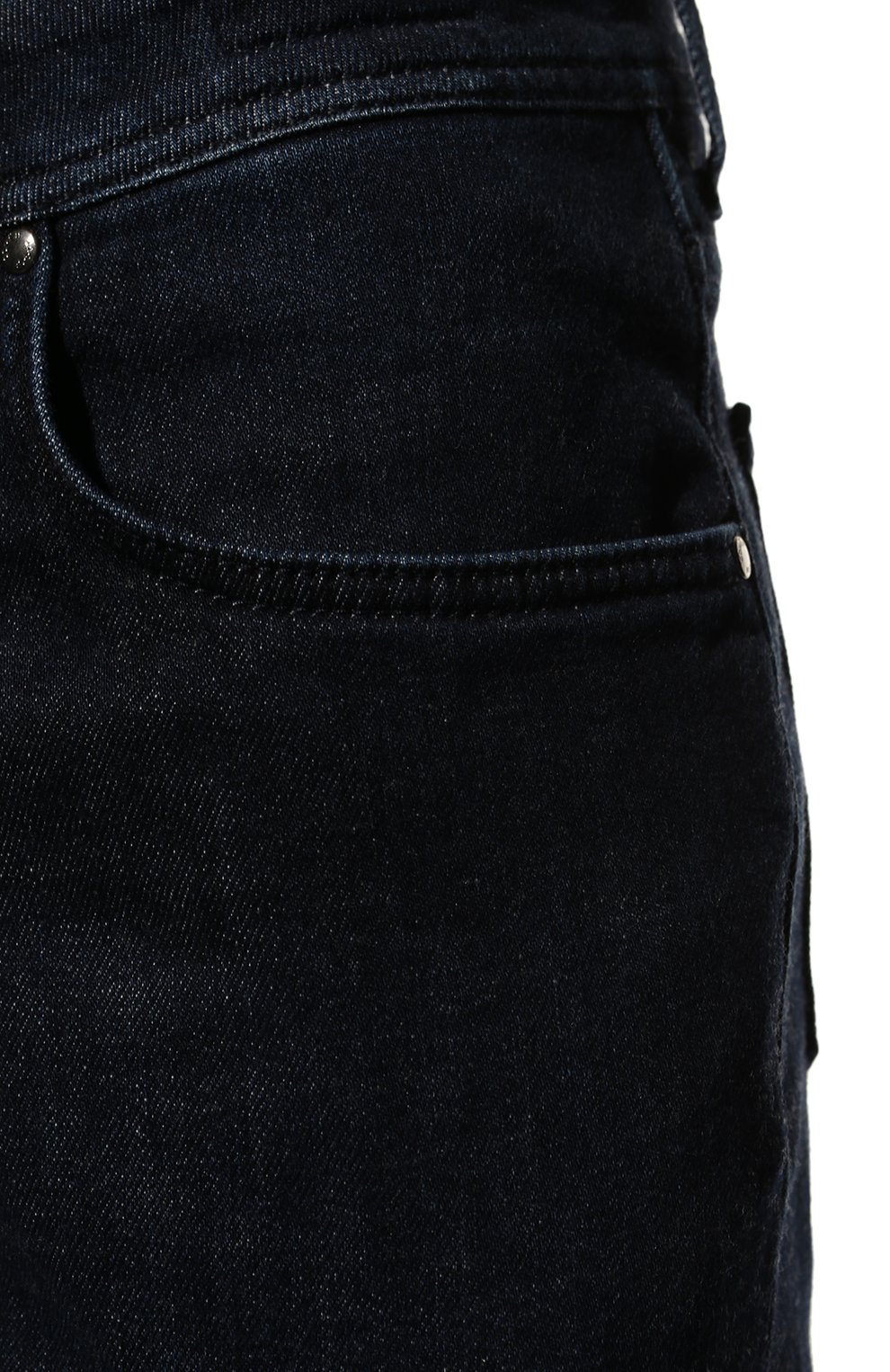 Мужские джинсы JACOB COHEN темно-синего цвета, арт. U Q E05 30 S 3587/276D | Фото 5 (Силуэт М (брюки): Прямые; Кросс-КТ: Деним; Длина (брюки, джинсы): Стандартные; Материал внешний: Хлопок, Деним; Стили: Кэжуэл)