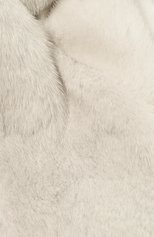 Женская повязка на голову из меха норки KUSSENKOVV серого цвета, арт. 161600008016 | Фото 4 (Женское Кросс-КТ: Шапка-тюрбан; Материал: Натуральный мех)
