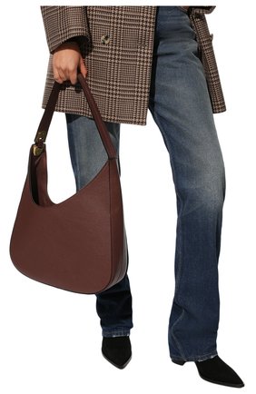 Женская сумка zelda COCCINELLE бордового цвета, арт. E1 MI2 13 01 01 | Фото 2 (Сумки-технические: Сумки top-handle; Размер: medium; Материал: Натуральная кожа)