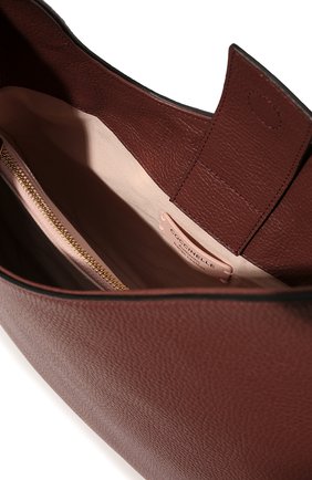 Женская сумка zelda COCCINELLE бордового цвета, арт. E1 MI2 13 01 01 | Фото 5 (Сумки-технические: Сумки top-handle; Размер: medium; Материал: Натуральная кожа)