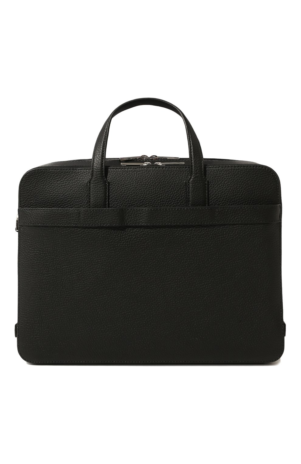 Мужская кожаная сумка для ноутбука BOSS черного цвета, арт. 50481309 | Фото 6 (Материал: Натуральная кожа; Ремень/цепочка: На ремешке; Размер: large)