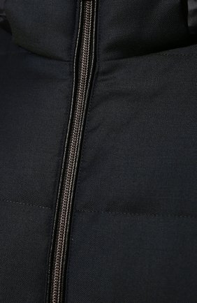 Мужская пуховая куртка MONTECORE темно-синего цвета, арт. F03MUCX527-106 | Фото 5 (Кросс-КТ: Куртка; Материал внешний: Шерсть; Рукава: Длинные; Мужское Кросс-КТ: утепленные куртки; Материал подклада: Синтетический материал; Длина (верхняя одежда): Короткие; Материал утеплителя: Пух и перо; Стили: Кэжуэл)