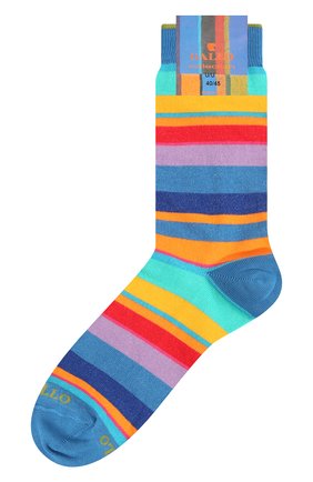 Мужские хлопковые носки GALLO разноцветного цвета, арт. AP103480 | Фото 1 (Кросс-КТ: бельё; Материал внешний: Хлопок)