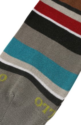 Мужские хлопковые носки GALLO серого цвета, арт. AP103480 | Фото 2 (Кросс-КТ: бельё; Материал внешний: Хлопок)