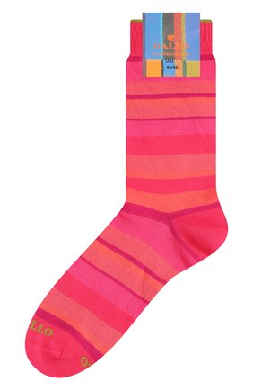 Мужские хлопковые носки GALLO розового цвета, арт. AP103480 | Фото 1 (Кросс-КТ: бельё; Материал внешний: Хлопок)