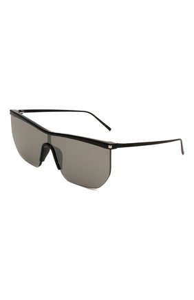 Женские солнцезащитные очки SAINT LAURENT серебряного цвета,  арт. SL 519 MASK 002 | Фото 1 (Тип очков: С/з; Материал: Металл; Очки форма: Маска)