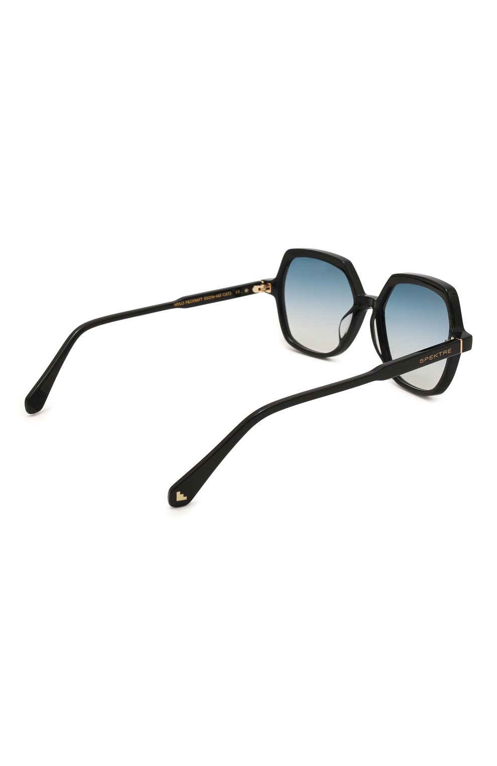 Женские солнцезащитные очки SPEKTRE голубого цвета, арт. MYL0 01AFT | Фото 4 (Материал: Пластик; Тип очков: С/з; Очки форма: Квадратные)