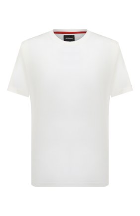 Мужская хлопковая футболка KITON белого цвета, арт. UK1165 | Фото 1 (Длина (для топов): Стандартные; Рукава: Короткие; Материал внешний: Хлопок; Стили: Кэжуэл; Принт: Без принта)