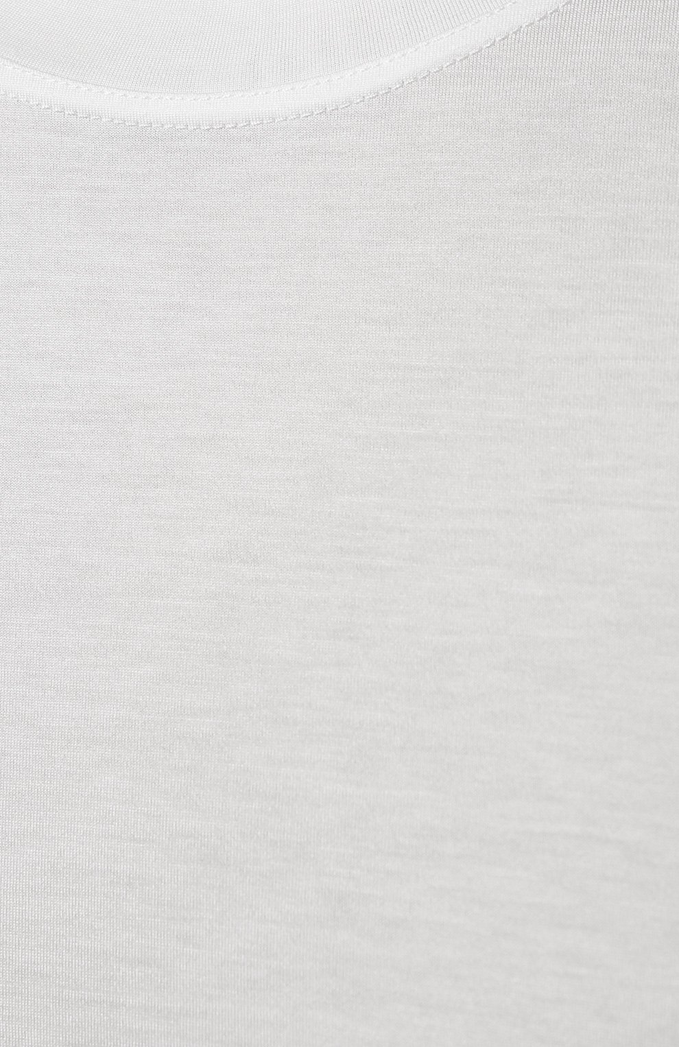 Мужская хлопковая футболка KITON белого цвета, арт. UK1165 | Фото 5 (Принт: Без принта; Материал внешний: Хлопок; Стили: Кэжуэл)