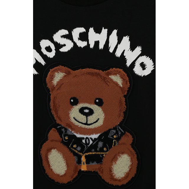 Хлопковая футболка Moschino HUM03S/LBA12/10A-14A Фото 3