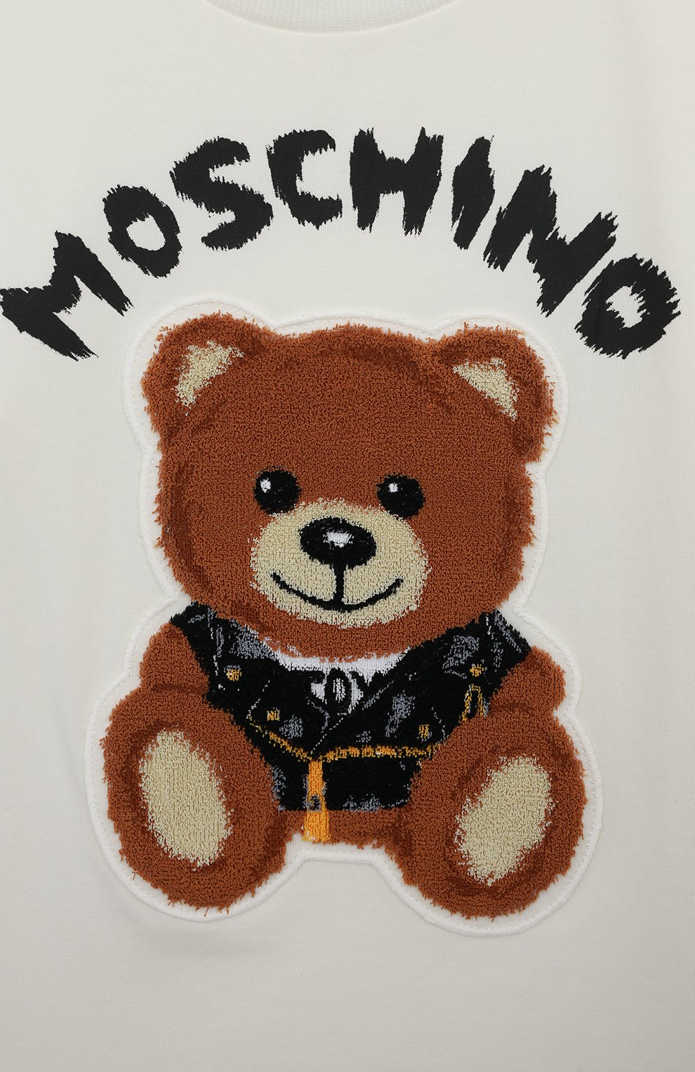 Хлопковая футболка Moschino HUM03S/LBA12/4A-8A Фото 3