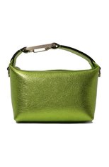 Женская сумка moonbag mini EERA салатового цвета, арт. TMLAGR | Фото 1 (Сумки-технические: Сумки top-handle; Материал: Натуральная кожа; Размер: mini; Ремень/цепочка: На ремешке)