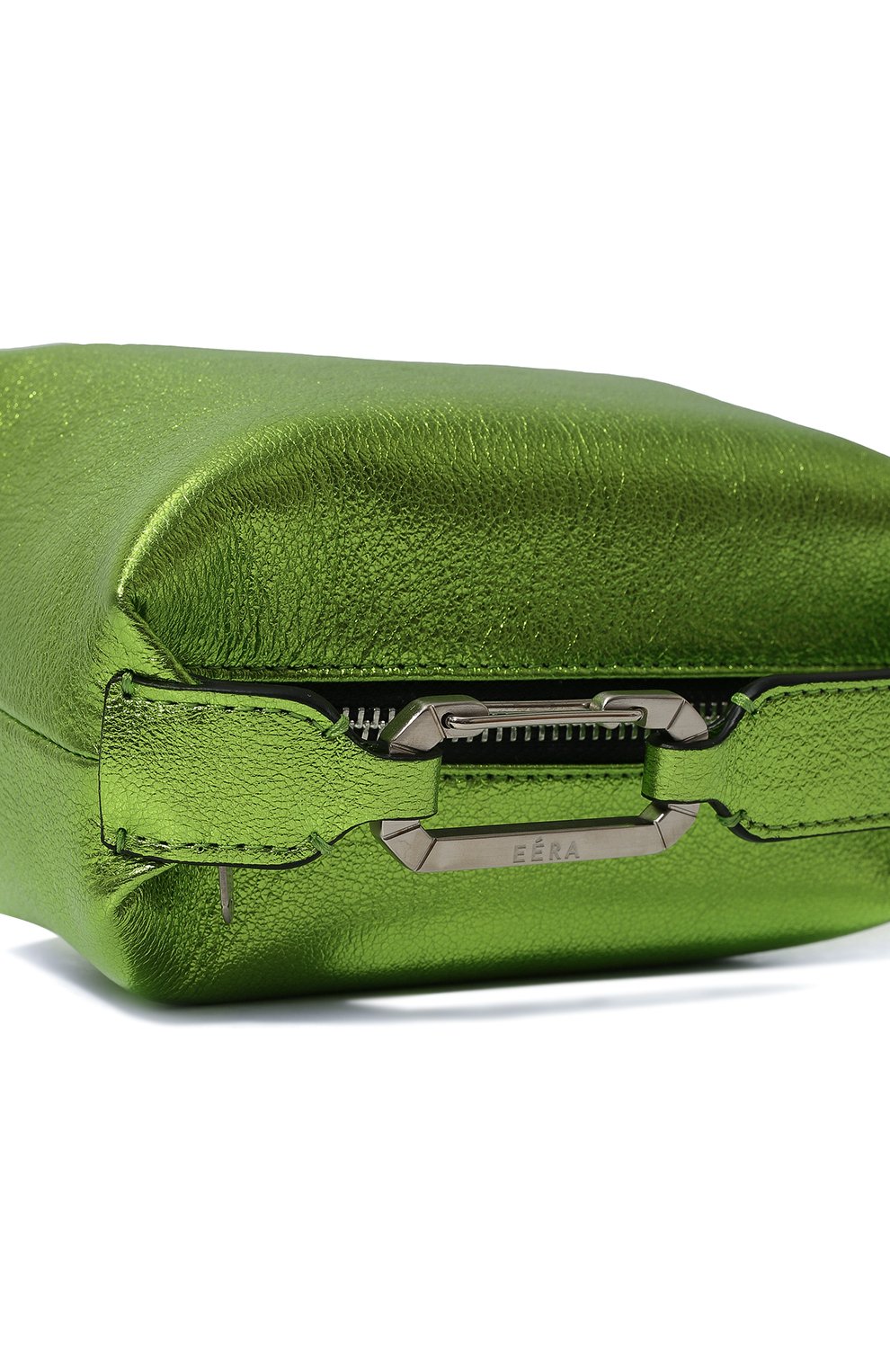 Женская сумка moonbag small EERA салатового цвета, арт. MBLAGR | Фото 3 (Сумки-технические: Сумки top-handle; Материал: Натуральная кожа; Размер: small)