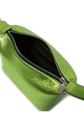 Женская сумка moonbag small EERA салатового цвета, арт. MBLAGR | Фото 5 (Сумки-технические: Сумки top-handle; Материал: Натуральная кожа; Размер: small)
