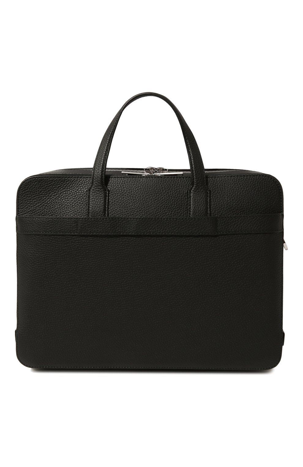 Мужская кожаная сумка для ноутбука BOSS черного цвета, арт. 50481309 | Фото 6 (Материал: Натуральная кожа; Ремень/цепочка: На ремешке; Размер: large)