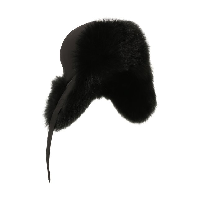 Пуховая шапка-ушанка Yves Salomon Enfant 23WEA015XXD0XW