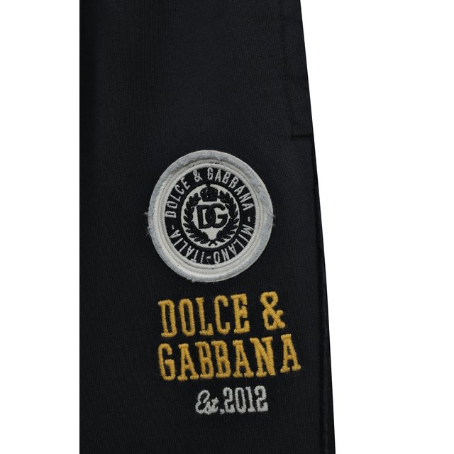 Хлопковые джоггеры Dolce & Gabbana L4JPFK/G7DW1/8-14 Фото 3
