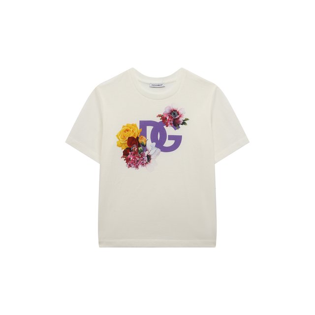 Хлопковая футболка Dolce & Gabbana L5JTKB/G7E7W/8-14