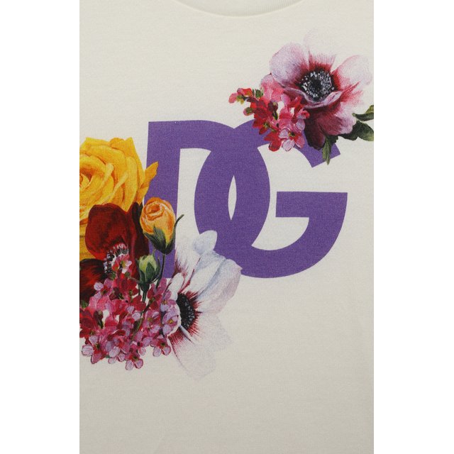Хлопковая футболка Dolce & Gabbana L5JTKB/G7E7W/8-14 Фото 3
