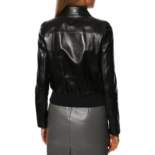 фото Кожаная куртка prada