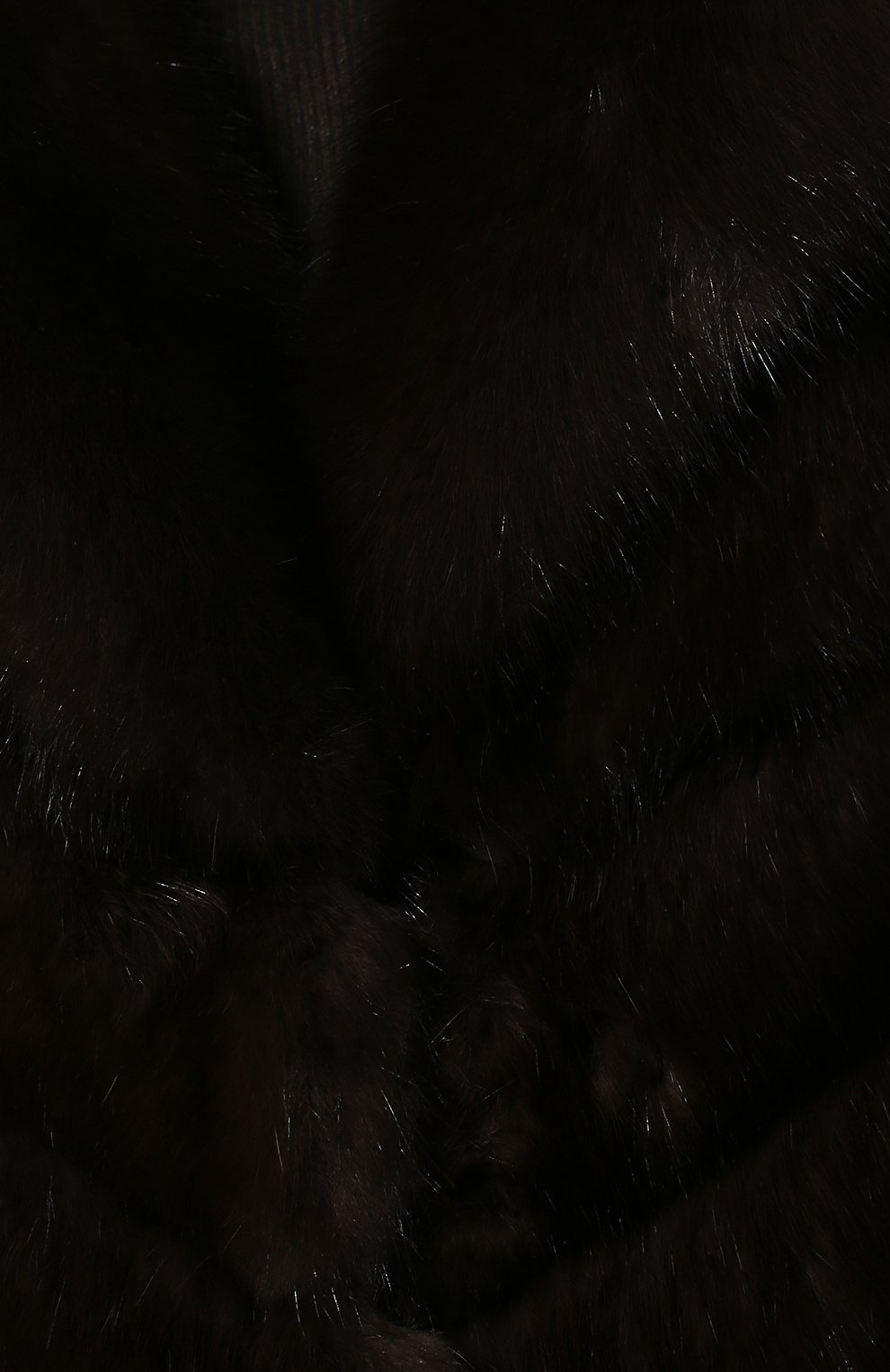 Женская шуба из меха соболя KUSSENKOVV коричневого цвета, арт. 703500003505 | Фото 5 (Женское Кросс-КТ: Мех; Рукава: Длинные; Материал внешний: Натуральный мех; Стили: Классический; Длина (верхняя одежда): Длинные; Материал подклада: Шелк)