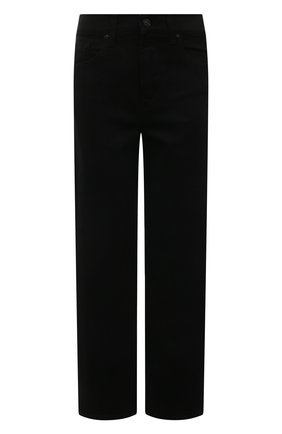 Женские джинсы 7 FOR ALL MANKIND черного цвета, арт. JSANA200N0 | Фото 1 (Длина (брюки, джинсы): Стандартные; Материал внешний: Хлопок)