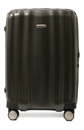 Женский дорожный чемодан lite cube SAMSONITE хаки цвета, арт. 33V-14005 | Фото 1 (Размер: large; Материал: Пластик; Ограничения доставки: oversized)