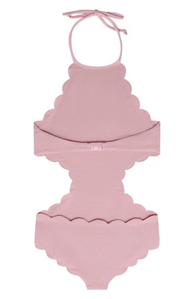 Детского слитный купальник MARYSIA BUMBY розового цвета, арт. B0044 | Фото 2 (Материал внешний: Синтетический материал; Девочки Кросс-КТ: Купальники-пляж)