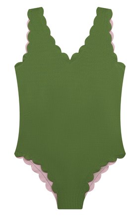 Детского слитный купальник MARYSIA BUMBY зеленого цвета, арт. B0060 | Фото 1 (Материал внешний: Синтетический материал)