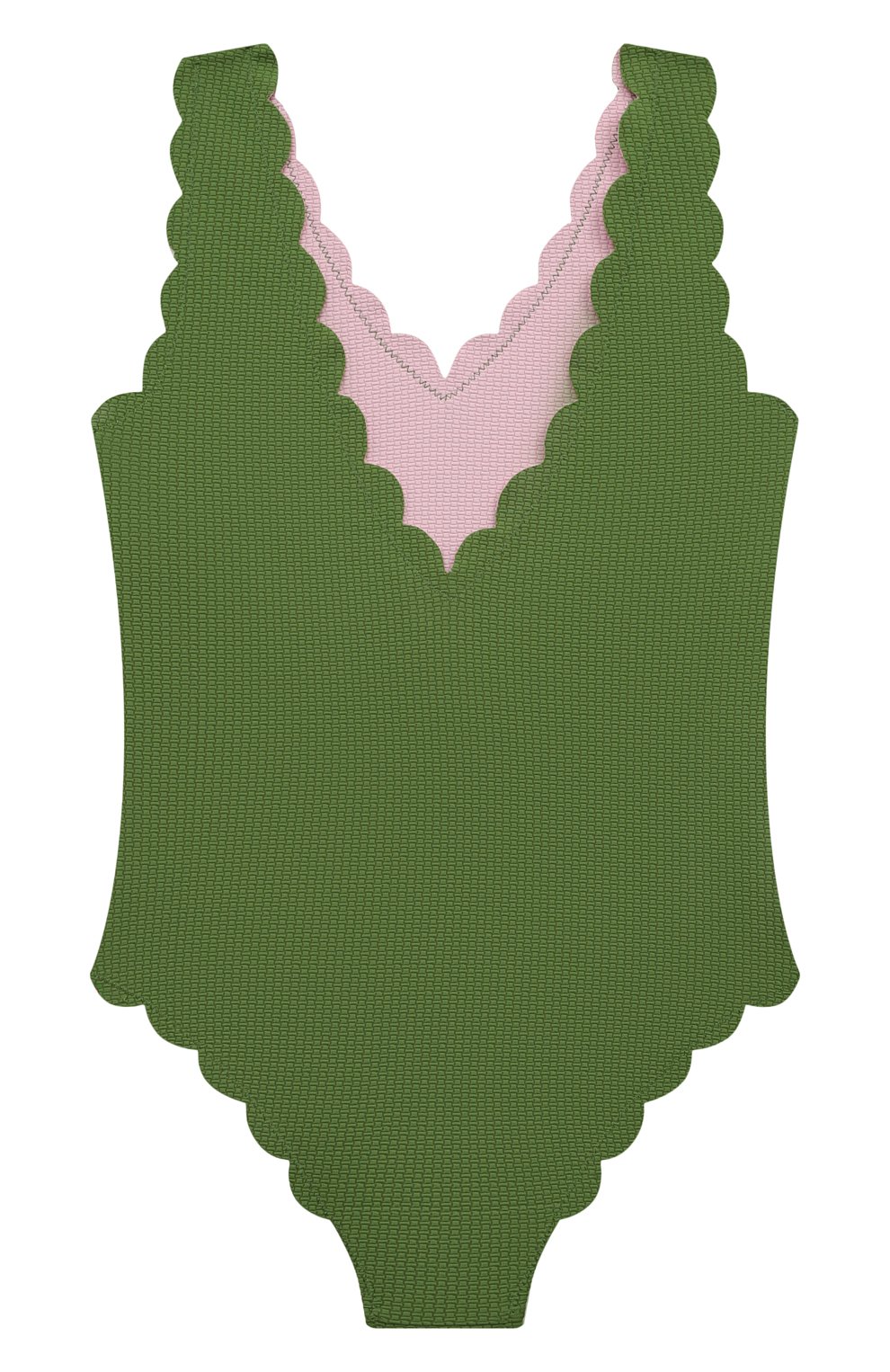 Детского слитный купальник MARYSIA BUMBY зеленого цвета, арт. B0060 | Фото 2 (Девочки Кросс-КТ: Купальники-пляж; Материал внешний: Синтетический материал)