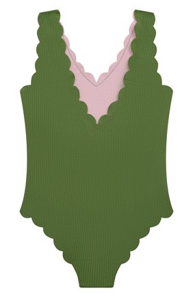 Детского слитный купальник MARYSIA BUMBY зеленого цвета, арт. B0060 | Фото 2 (Материал внешний: Синтетический материал)