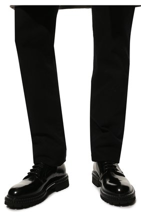 Мужские кожаные дерби THE-ANTIPODE черного цвета, арт. WILLI060./DERBY | Фото 3 (Материал внутренний: Натуральная кожа; Стили: Классический)