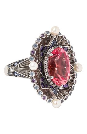 Женские кольцо royal star QUEENSBEE разноцветного цвета, арт. 101385 | Фото 1