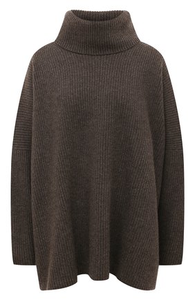 Женский свитер из шерсти и кашемира TEGIN коричневого цвета по цене 77150 руб., арт. CW1212 | Фото 1