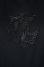Мужская хлопковая футболка ZILLI темно-синего цвета, арт. MEX-NT330-STYL1/MC01/64 | Фото 5 (Big sizes: Big Sizes; Рукава: Короткие; Принт: С принтом; Длина (для топов): Удлиненные; Материал внешний: Хлопок; Стили: Кэжуэл)