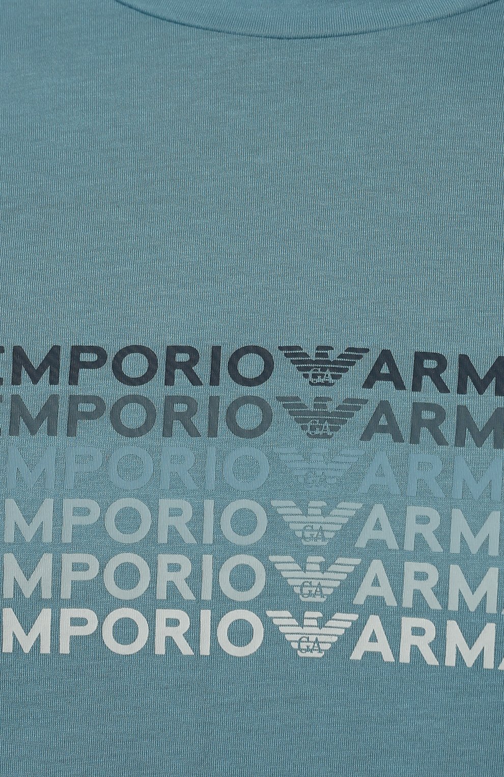 Мужская хлопковая футболка EMPORIO ARMANI голубого цвета, арт. 6L1TCX/1JPZZ | Фото 5 (Рукава: Короткие; Длина (для топов): Стандартные; Принт: С принтом; Материал внешний: Хлопок; Стили: Кэжуэл)