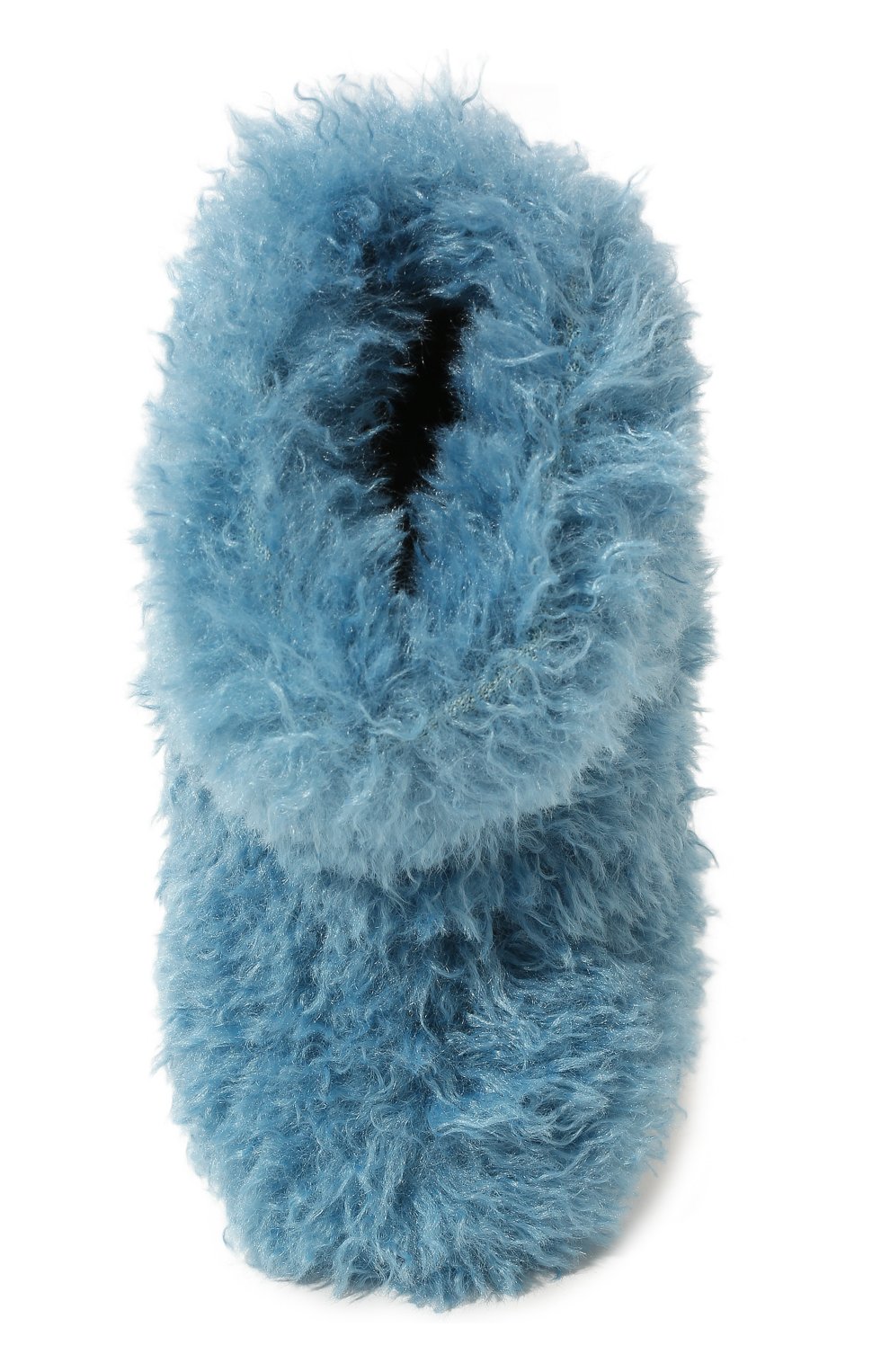 Детские утепленные ботинки AGE OF INNOCENCE голубого цвета, арт. 000295/YUKI/22-28 | Фото 4 (Материал внешний: Текстиль; Материал утеплителя: Натуральный мех, Шерсть)