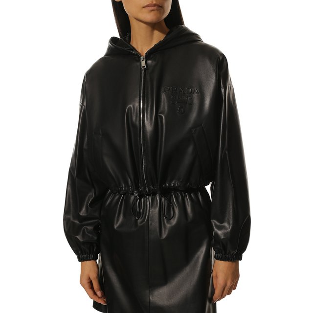 фото Кожаная куртка prada