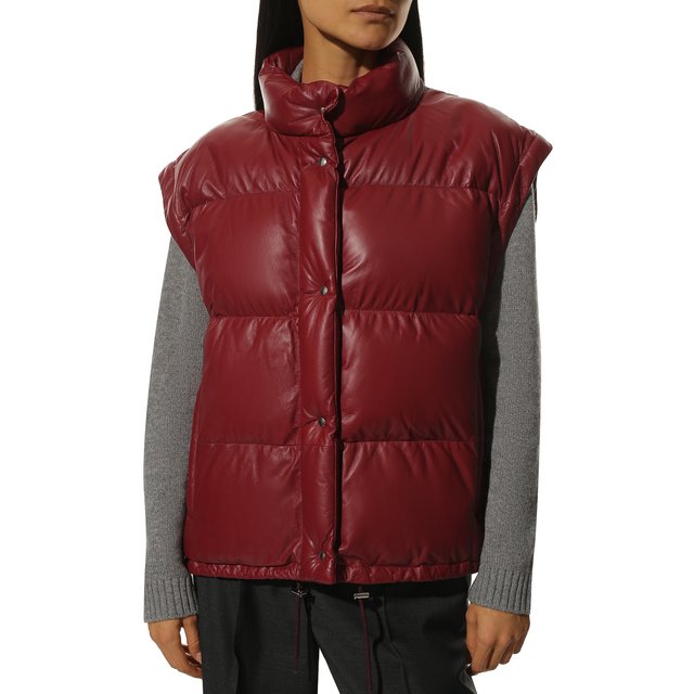 фото Кожаный пуховик prada