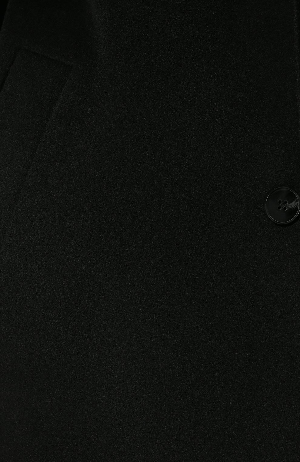 Женское шерстяное пальто VICTORIA ANDREYANOVA черного цвета, арт. A-FW22-9327-2 | Фото 5 (Материал внешний: Шерсть; Рукава: Длинные; Длина (верхняя одежда): Длинные; 1-2-бортные: Однобортные; Материал подклада: Вискоза; Стили: Кэжуэл)