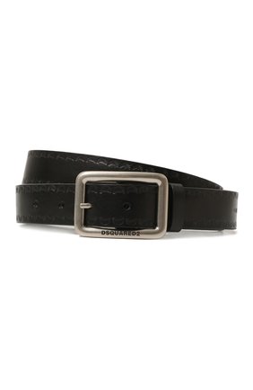 Мужской кожаный ремень DSQUARED2 черного цвета по цене 17550 руб., арт. BEM0466 12900001 | Фото 1 Мужской кожаный ремень DSQUARED2 черного цвета, арт. BEM0466 12900001 | Фото 1 (Случай: Повседневный; Материал: Натуральная кожа)