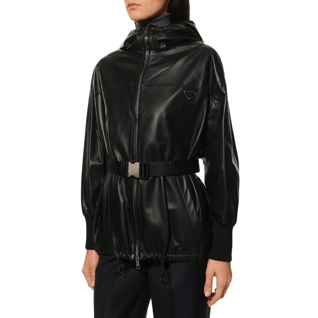 фото Кожаная куртка prada