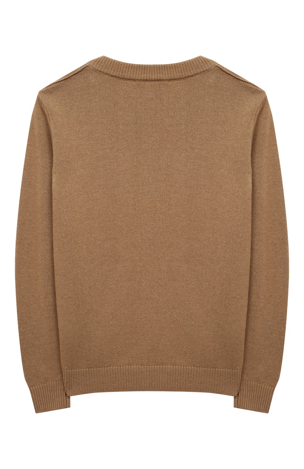 Детский шерстяной пуловер BALMAIN  цвета, арт. 6R9O20 | Фото 2 (Девочки Кросс-КТ: Пуловер-одежда; Материал внешний: Шерсть; Рукава: Длинные)