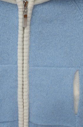 Детский комплект из кардигана с брюками BABY T голубого цвета по цене 15800 руб., арт. 22AIC825TZ/1M-9M | Фото 6 Детский комплект из кардигана с брюками BABY T голубого цвета, арт. 22AIC825TZ/1M-9M | Фото 6